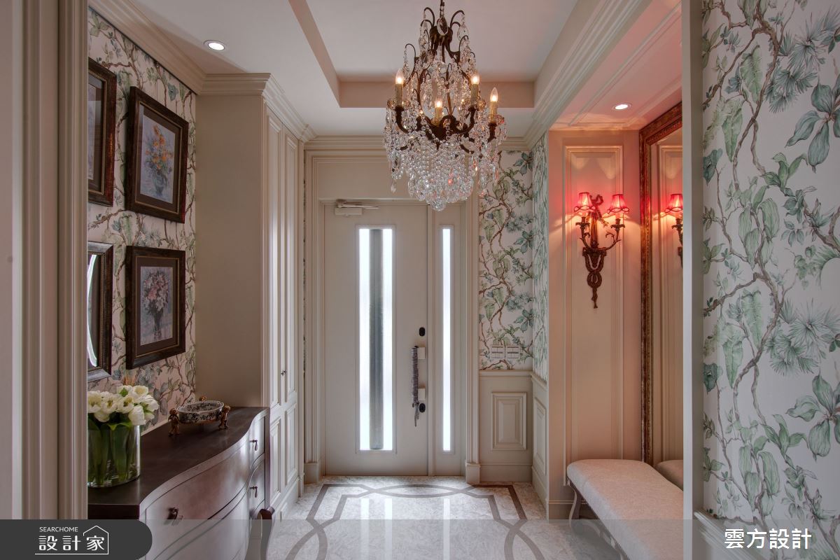 100坪毛胚屋＿新古典玄關案例圖片＿雲方設計＿雲方_溫潤如詩新古典縈繞之2