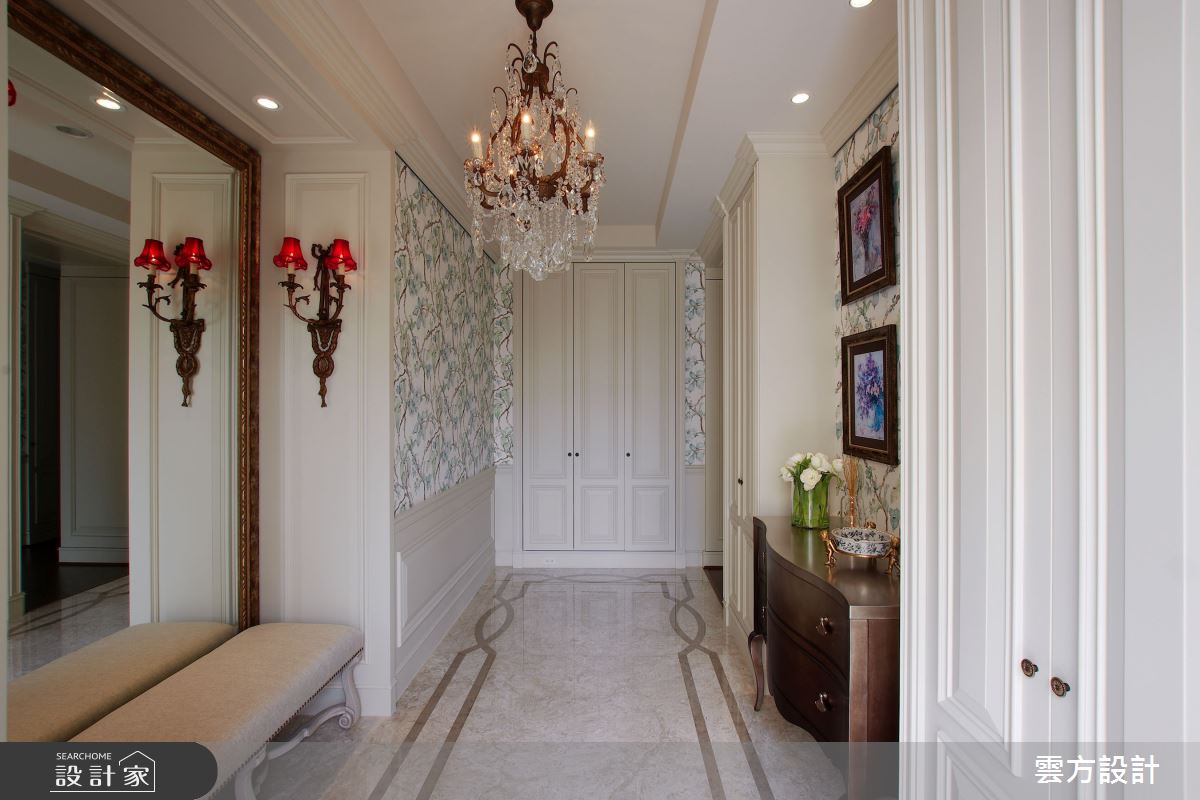 100坪毛胚屋＿新古典玄關案例圖片＿雲方設計＿雲方_溫潤如詩新古典縈繞之4