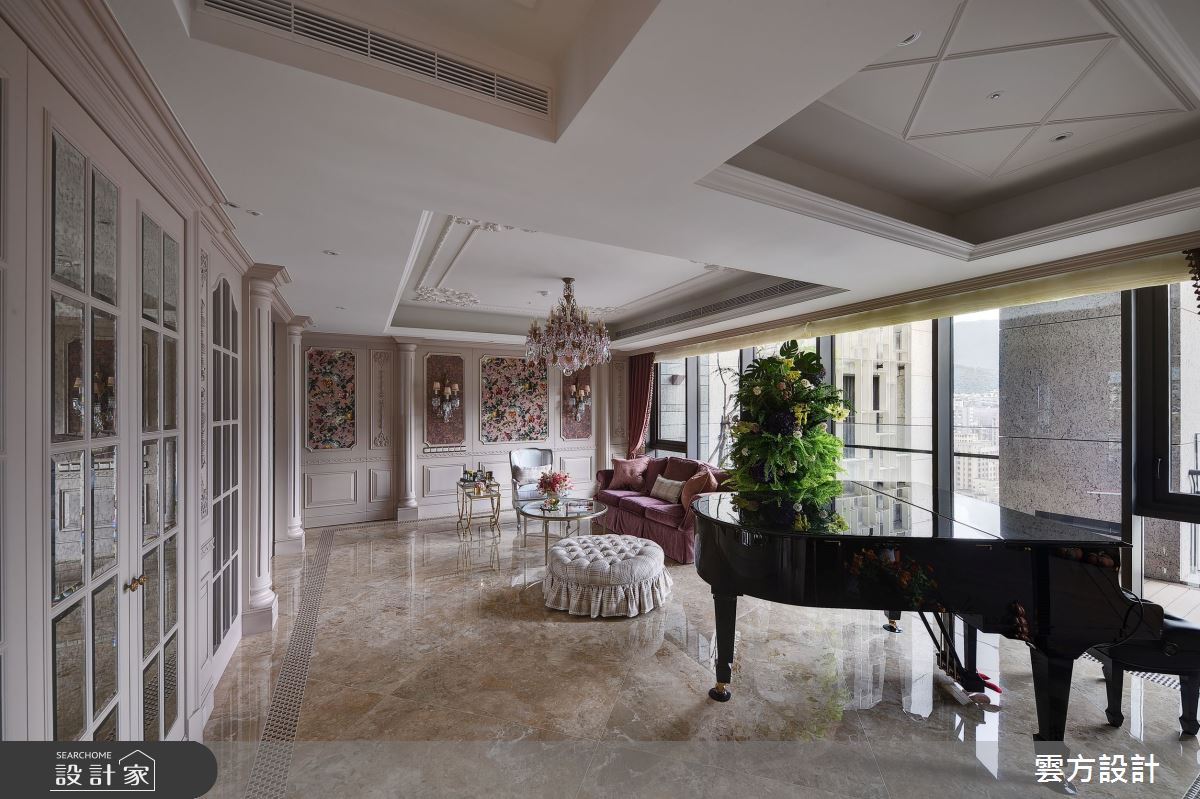 100坪毛胚屋＿新古典客廳案例圖片＿雲方設計＿雲方_藝術典藏奢華氣韻之2
