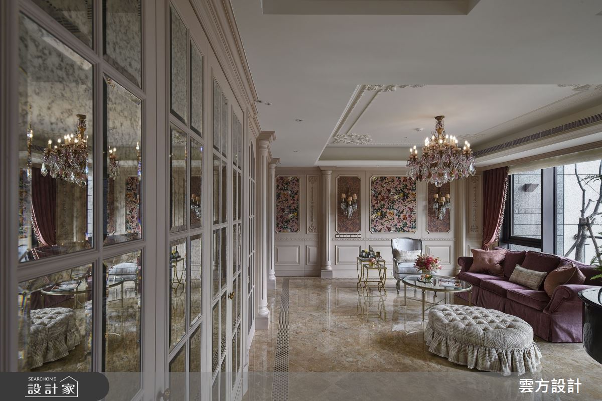 100坪毛胚屋＿新古典客廳案例圖片＿雲方設計＿雲方_藝術典藏奢華氣韻之4