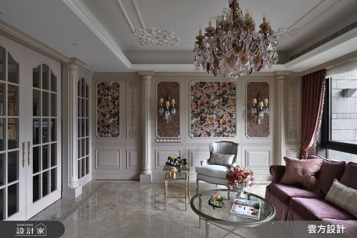 100坪毛胚屋＿新古典客廳案例圖片＿雲方設計＿雲方_藝術典藏奢華氣韻之6