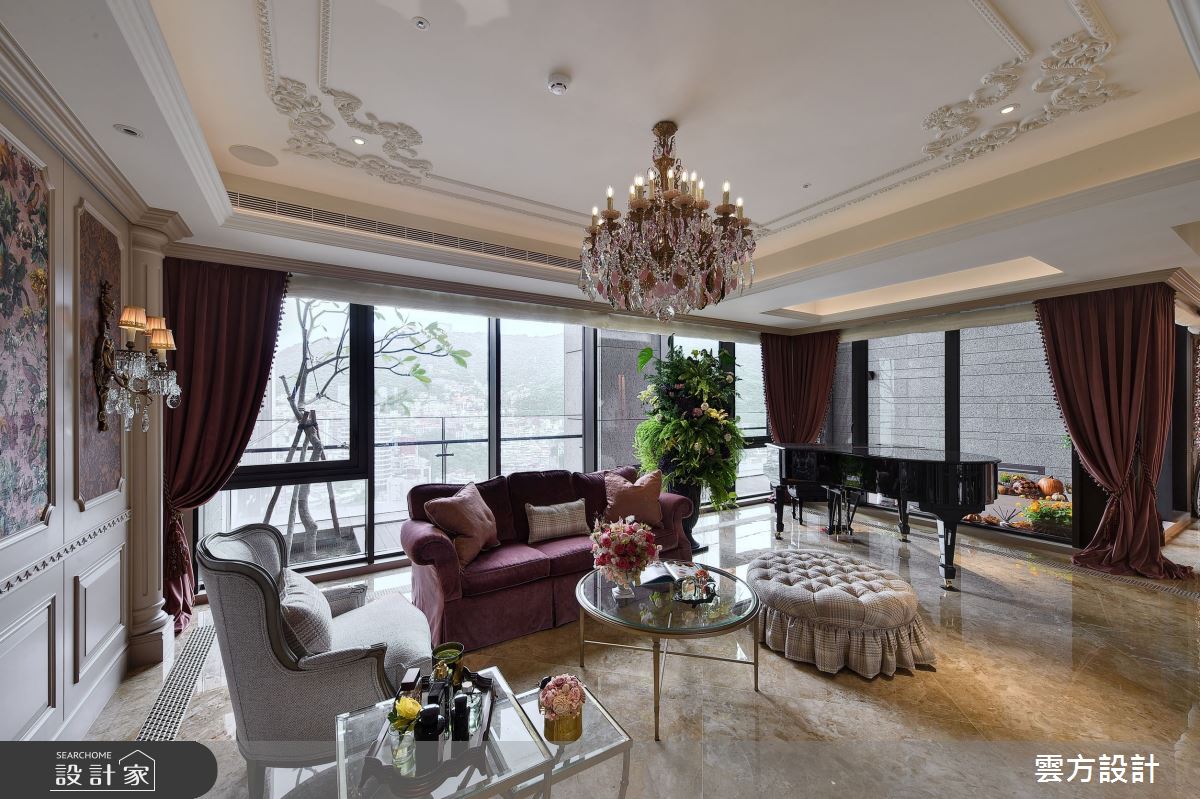 100坪毛胚屋＿新古典客廳案例圖片＿雲方設計＿雲方_藝術典藏奢華氣韻之7