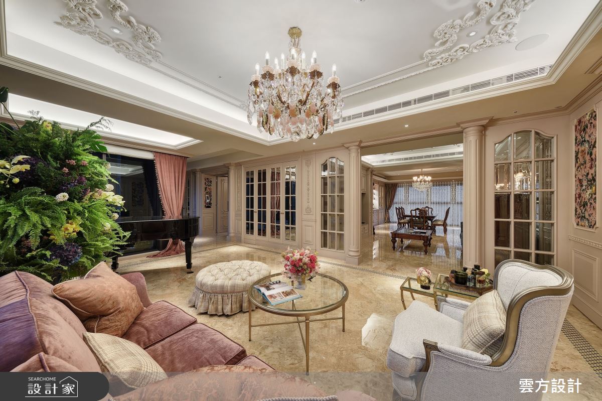 100坪毛胚屋＿新古典客廳案例圖片＿雲方設計＿雲方_藝術典藏奢華氣韻之10