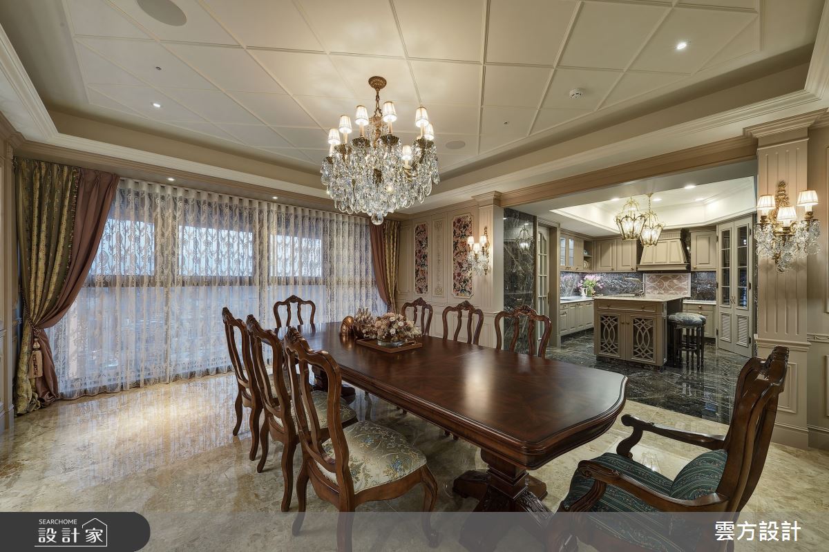 100坪毛胚屋＿新古典餐廳案例圖片＿雲方設計＿雲方_藝術典藏奢華氣韻之17