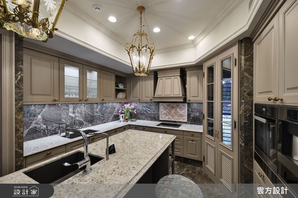 100坪毛胚屋＿新古典廚房中島案例圖片＿雲方設計＿雲方_藝術典藏奢華氣韻之2912