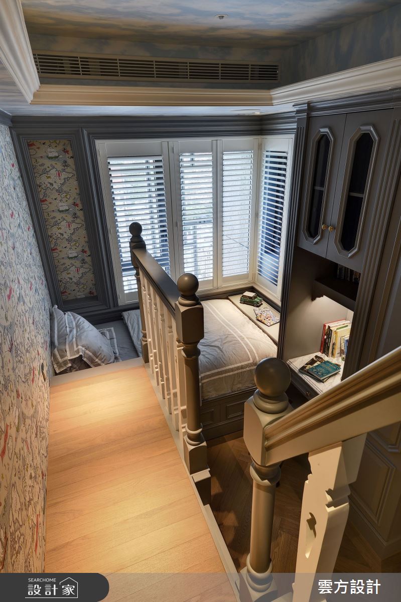 100坪毛胚屋＿新古典兒童房樓梯兒童房案例圖片＿雲方設計＿雲方_藝術典藏奢華氣韻之84