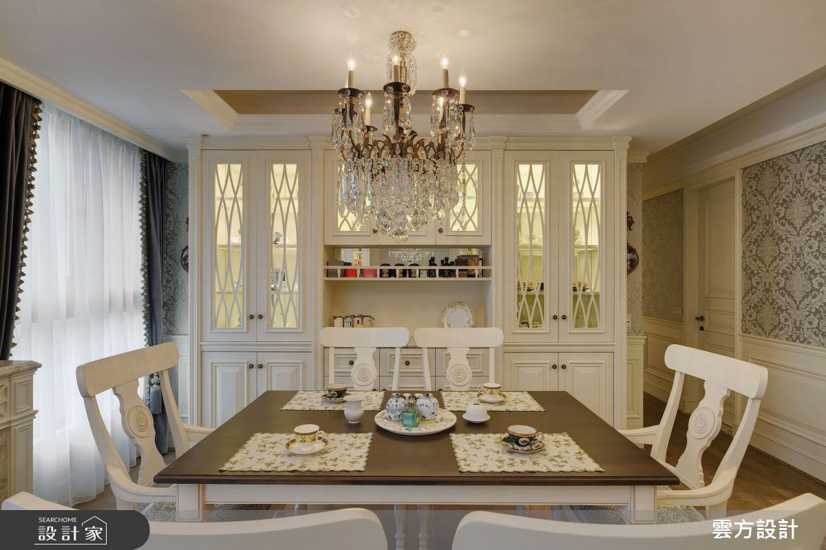 30坪新成屋(5年以下)＿新古典餐廳案例圖片＿雲方設計＿雲方_美學主張精緻新古典之5