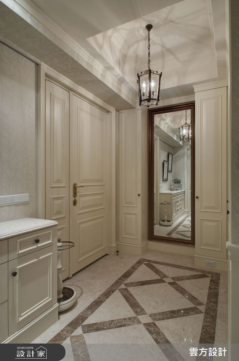 40坪毛胚屋＿美式風玄關案例圖片＿雲方設計＿雲方_隨興優雅灑脫美式之2