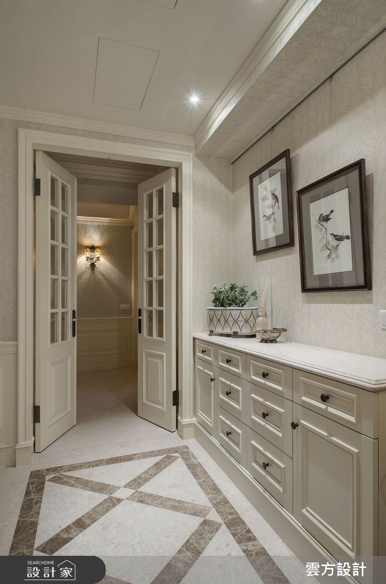 40坪毛胚屋＿美式風玄關案例圖片＿雲方設計＿雲方_隨興優雅灑脫美式之3