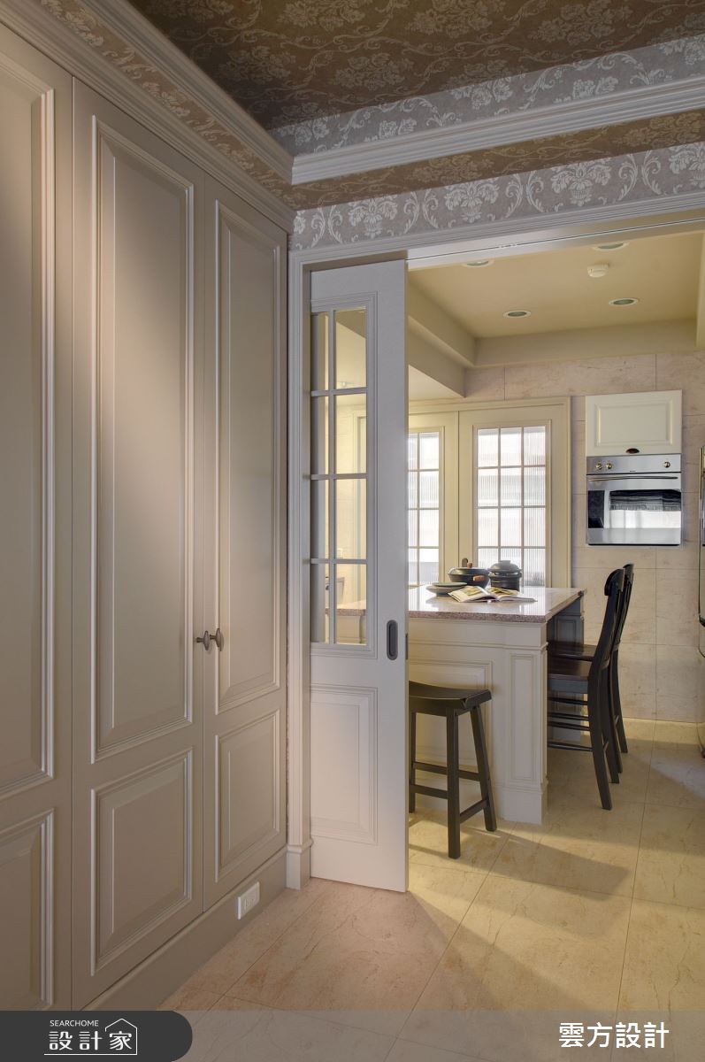 24坪老屋(16~30年)＿新古典廚房中島案例圖片＿雲方設計＿雲方_精緻雕琢大器新古典之7