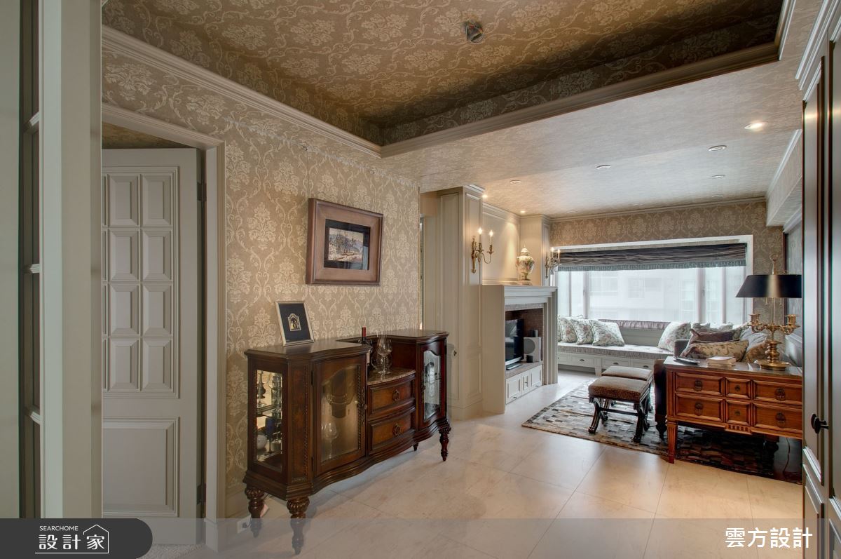24坪老屋(16~30年)＿新古典客廳臥榻案例圖片＿雲方設計＿雲方_精緻雕琢大器新古典之1