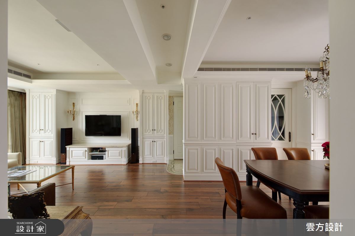 35坪中古屋(5~15年)＿新古典客廳餐廳案例圖片＿雲方設計＿雲方_雋永沉穩不朽新古典之11