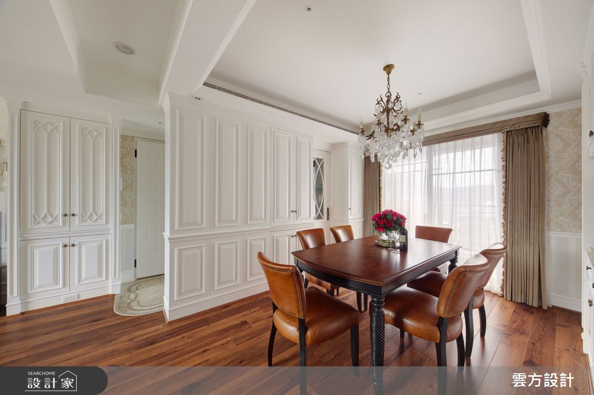 35坪中古屋(5~15年)＿新古典玄關餐廳案例圖片＿雲方設計＿雲方_雋永沉穩不朽新古典之13
