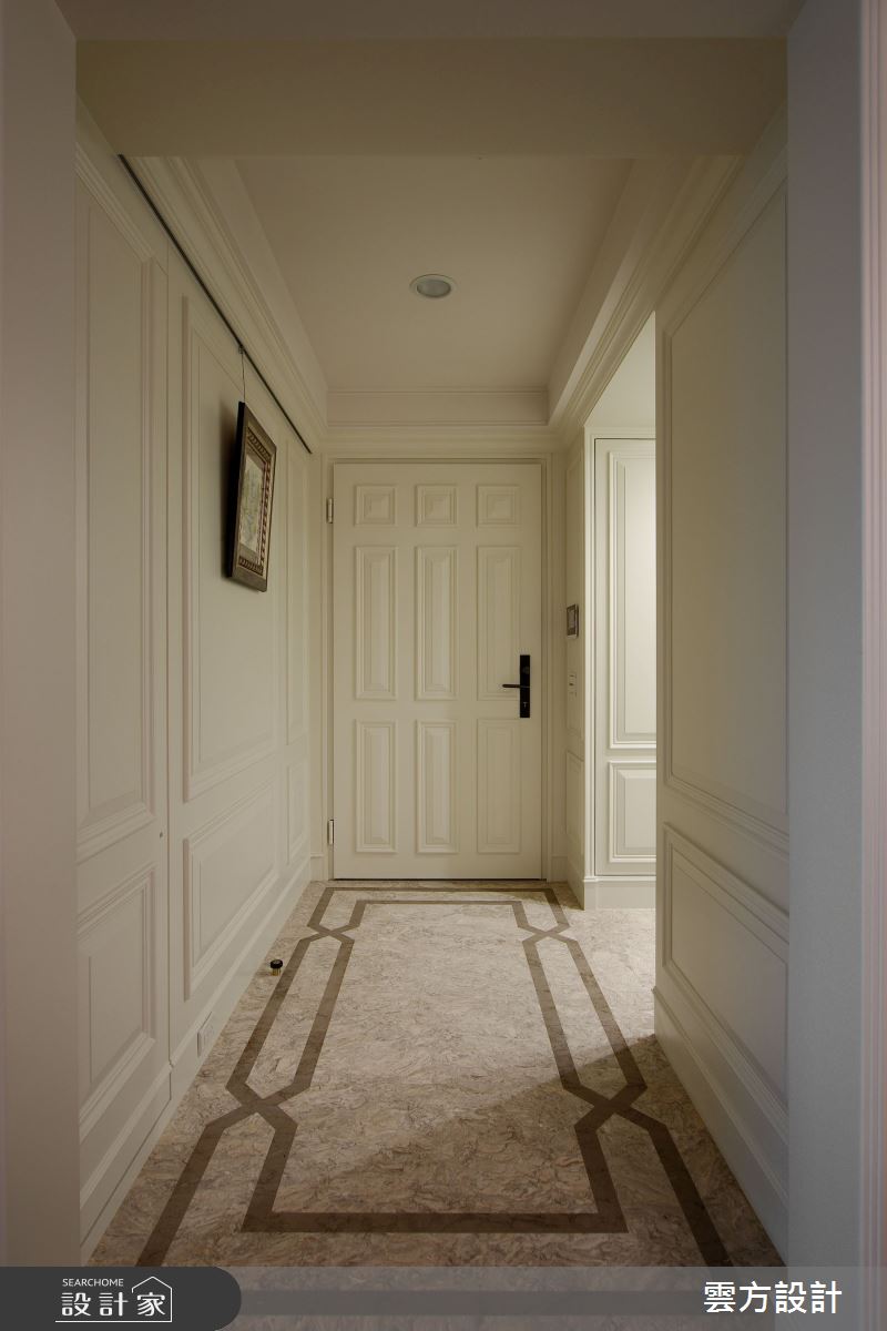 35坪毛胚屋＿美式風玄關案例圖片＿雲方設計＿雲方_靜謐浪漫溫馨美式之1