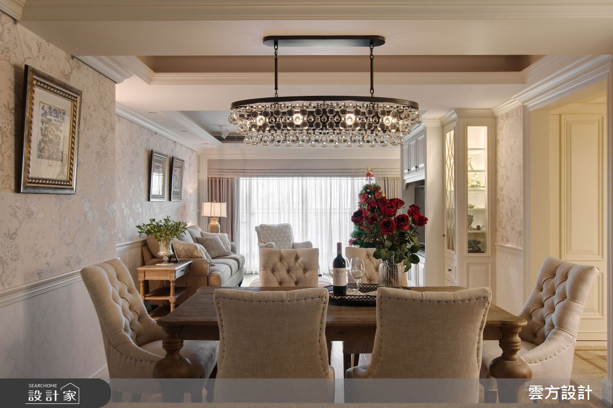35坪毛胚屋＿美式風餐廳案例圖片＿雲方設計＿雲方_靜謐浪漫溫馨美式之5