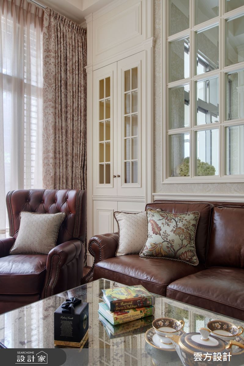 37坪中古屋(5~15年)＿新古典客廳案例圖片＿雲方設計＿雲方_浪漫情懷美式古典之4