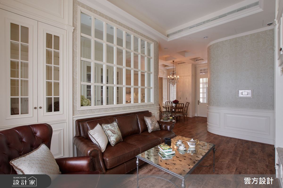 37坪中古屋(5~15年)＿新古典客廳案例圖片＿雲方設計＿雲方_浪漫情懷美式古典之2