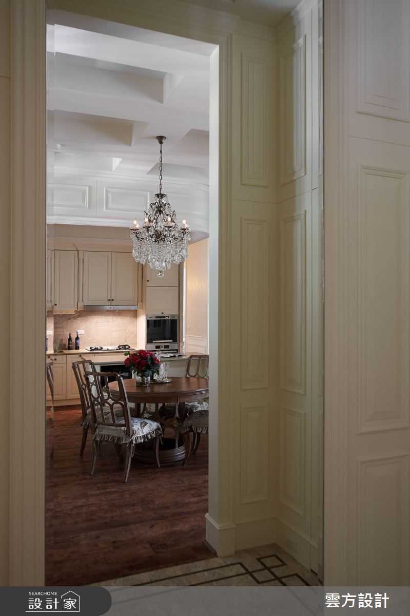 37坪中古屋(5~15年)＿新古典玄關餐廳案例圖片＿雲方設計＿雲方_浪漫情懷美式古典之6