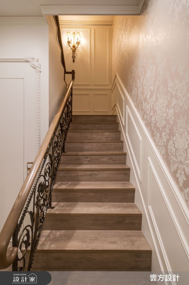 110坪老屋(16~30年)＿新古典樓梯案例圖片＿雲方設計＿雲方_精緻格調輕奢華麗之64
