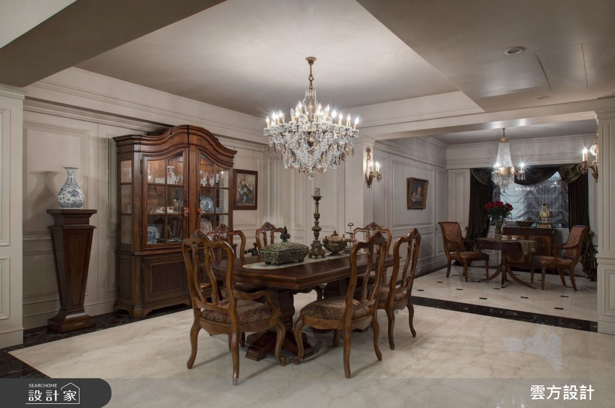 100坪毛胚屋＿新古典餐廳案例圖片＿雲方設計＿雲方_歐式樓中樓時尚奢華之6