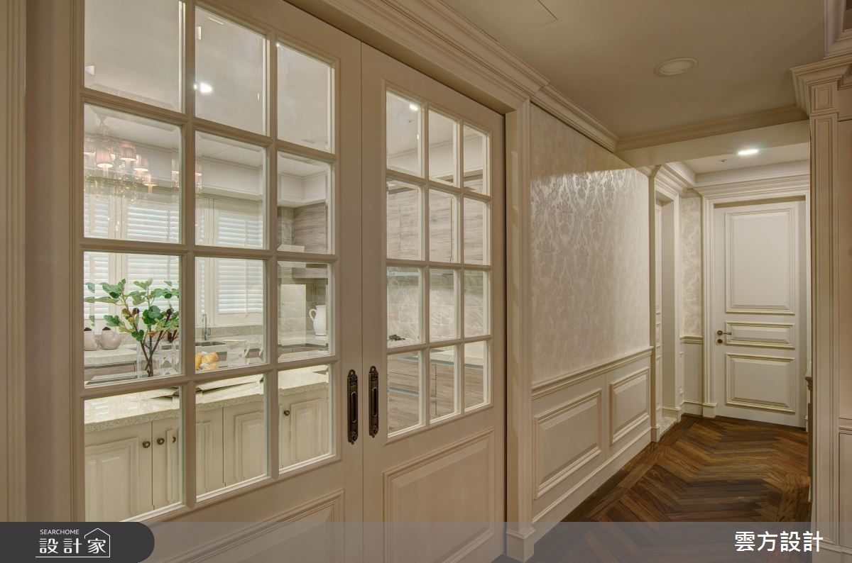 70坪毛胚屋＿新古典廚房走廊中島案例圖片＿雲方設計＿雲方_私藏老洋房 梧桐色的浪漫之9