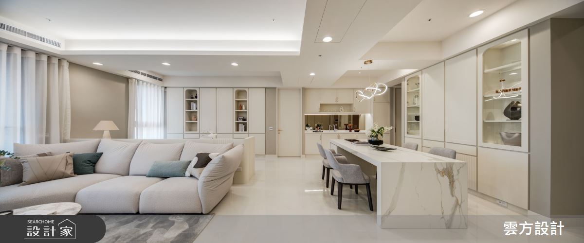 55坪毛胚屋＿新古典客廳餐廳案例圖片＿雲方設計＿雲方_迷人序曲開啟新義式古典之3