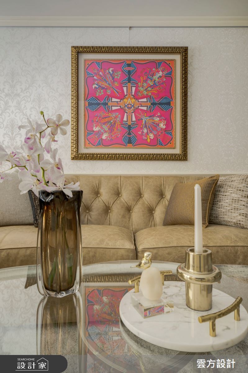 27坪毛胚屋＿新古典客廳案例圖片＿雲方設計＿雲方_金色流光高貴典藏之4