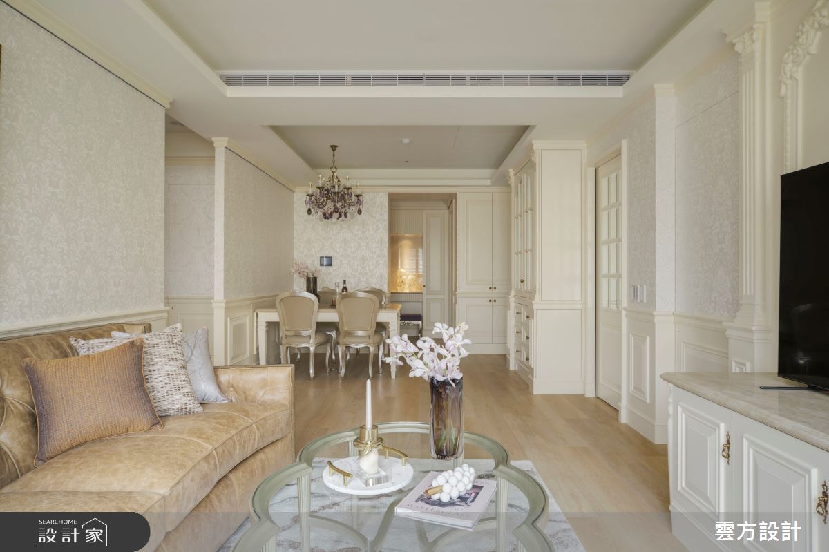 27坪毛胚屋＿新古典客廳餐廳案例圖片＿雲方設計＿雲方_金色流光高貴典藏之7
