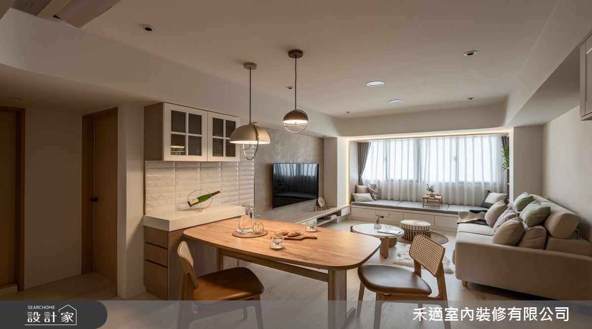 30坪老屋(41~50年)＿北歐風客廳餐廳臥榻案例圖片＿禾適室內裝修有限公司＿禾適_11之3707
