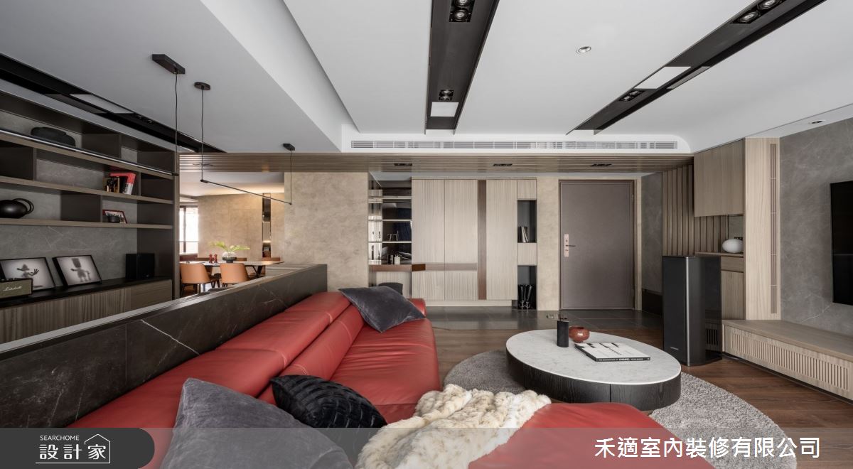 80坪新成屋(5年以下)＿現代風玄關客廳書房案例圖片＿禾適室內裝修有限公司＿禾適_12之3