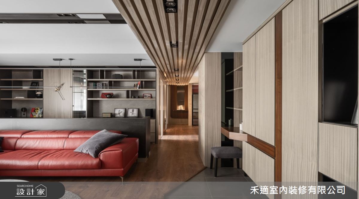 80坪新成屋(5年以下)＿現代風客廳書房案例圖片＿禾適室內裝修有限公司＿禾適_12之1