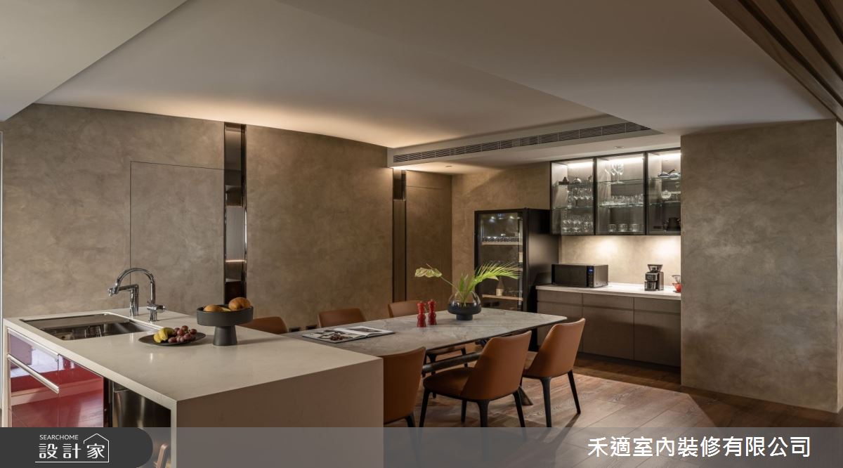 80坪新成屋(5年以下)＿現代風餐廳中島案例圖片＿禾適室內裝修有限公司＿禾適_12之11