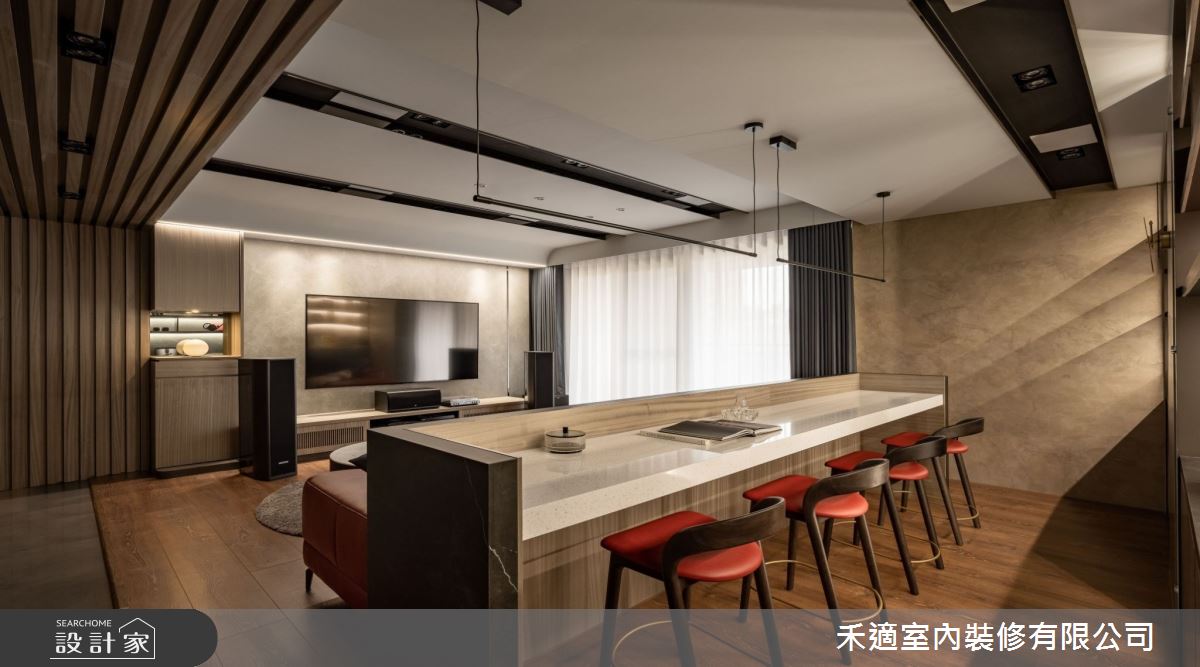 80坪新成屋(5年以下)＿現代風客廳書房案例圖片＿禾適室內裝修有限公司＿禾適_12之6