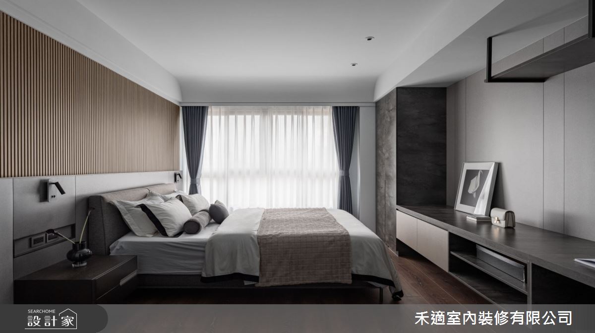 80坪新成屋(5年以下)＿現代風臥室案例圖片＿禾適室內裝修有限公司＿禾適_12之15