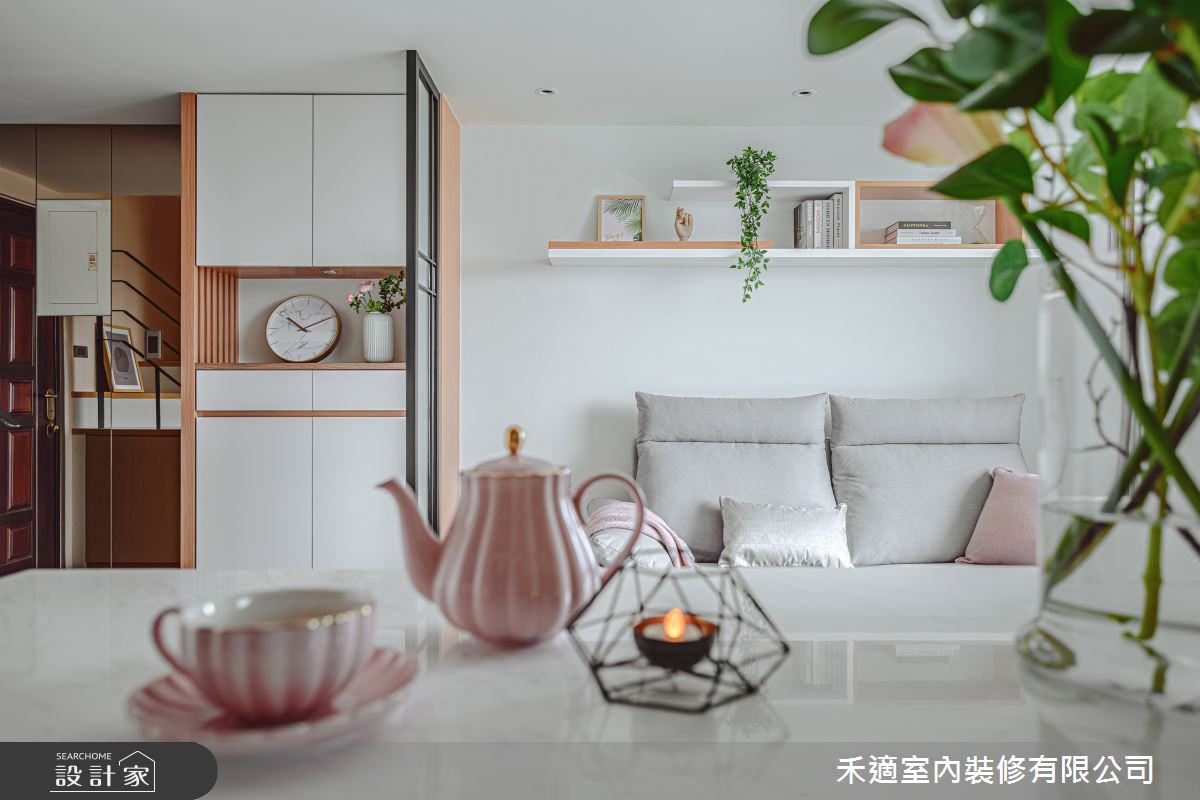 8坪中古屋(5~15年)＿北歐風玄關客廳餐廳吧檯案例圖片＿禾適室內裝修有限公司＿禾適_06之4