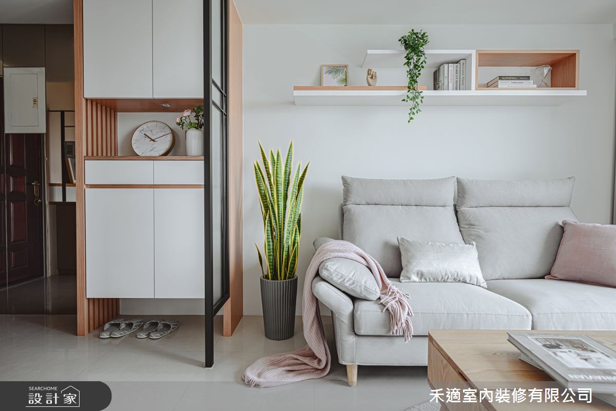 8坪中古屋(5~15年)＿北歐風玄關客廳案例圖片＿禾適室內裝修有限公司＿禾適_06之1