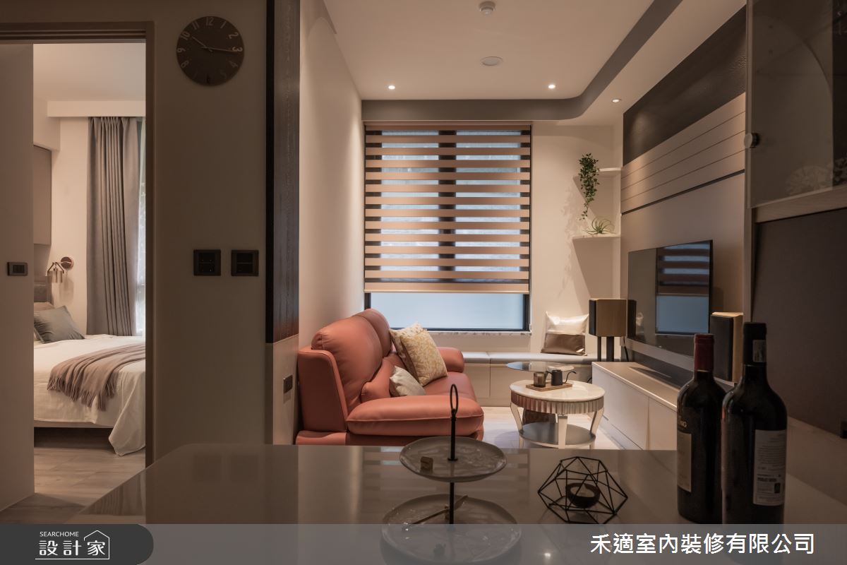 15坪新成屋(5年以下)＿現代風客廳餐廳臥室案例圖片＿禾適室內裝修有限公司＿禾適_09之6