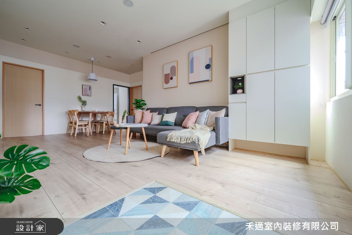 33坪老屋(16~30年)＿北歐風玄關客廳餐廳案例圖片＿禾適室內裝修有限公司＿禾適_04之1