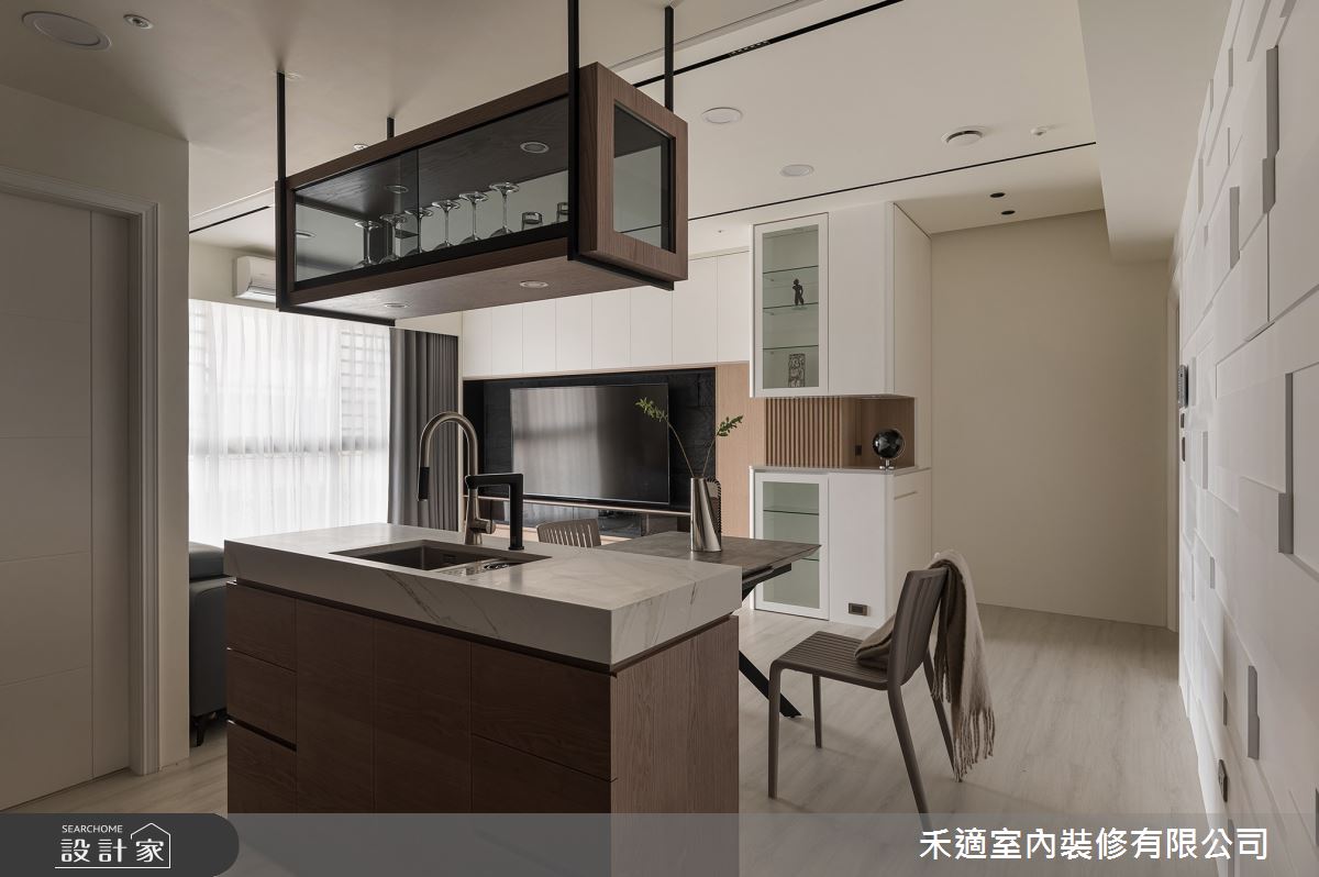 35坪新古屋(10年以下)＿現代風餐廳中島案例圖片＿禾適室內裝修有限公司＿禾適_10之17