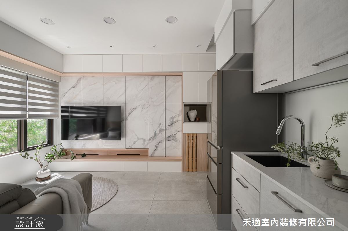 新成屋(5年以下)＿現代風客廳廚房案例圖片＿禾適室內裝修有限公司＿禾適_13之11