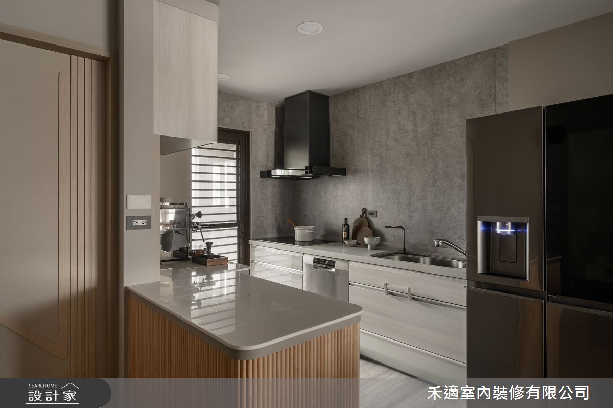 32坪中古屋(5~15年)＿現代風廚房中島案例圖片＿禾適室內裝修有限公司＿禾適_14之15