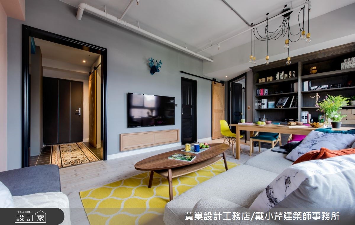 16坪新成屋(5年以下)＿混搭風客廳案例圖片＿黃巢設計工務店/戴小芹建築師事務所＿黃巢_36之5
