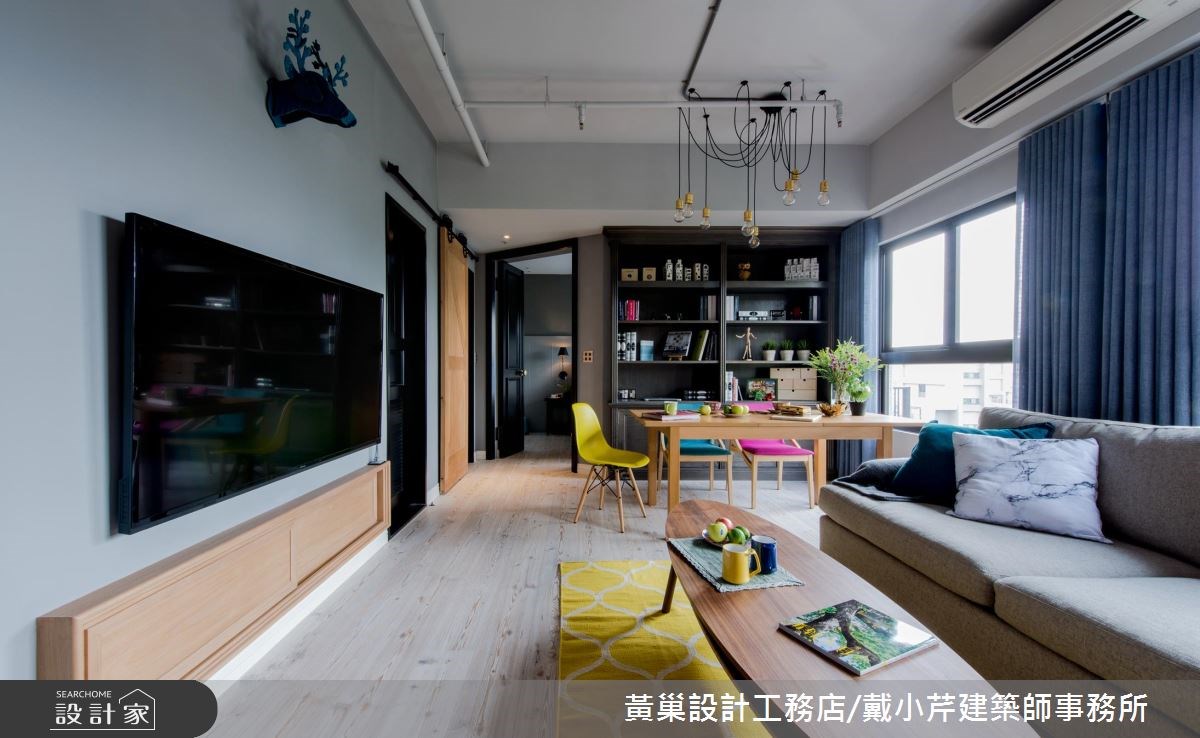 16坪新成屋(5年以下)＿混搭風客廳案例圖片＿黃巢設計工務店/戴小芹建築師事務所＿黃巢_36之6