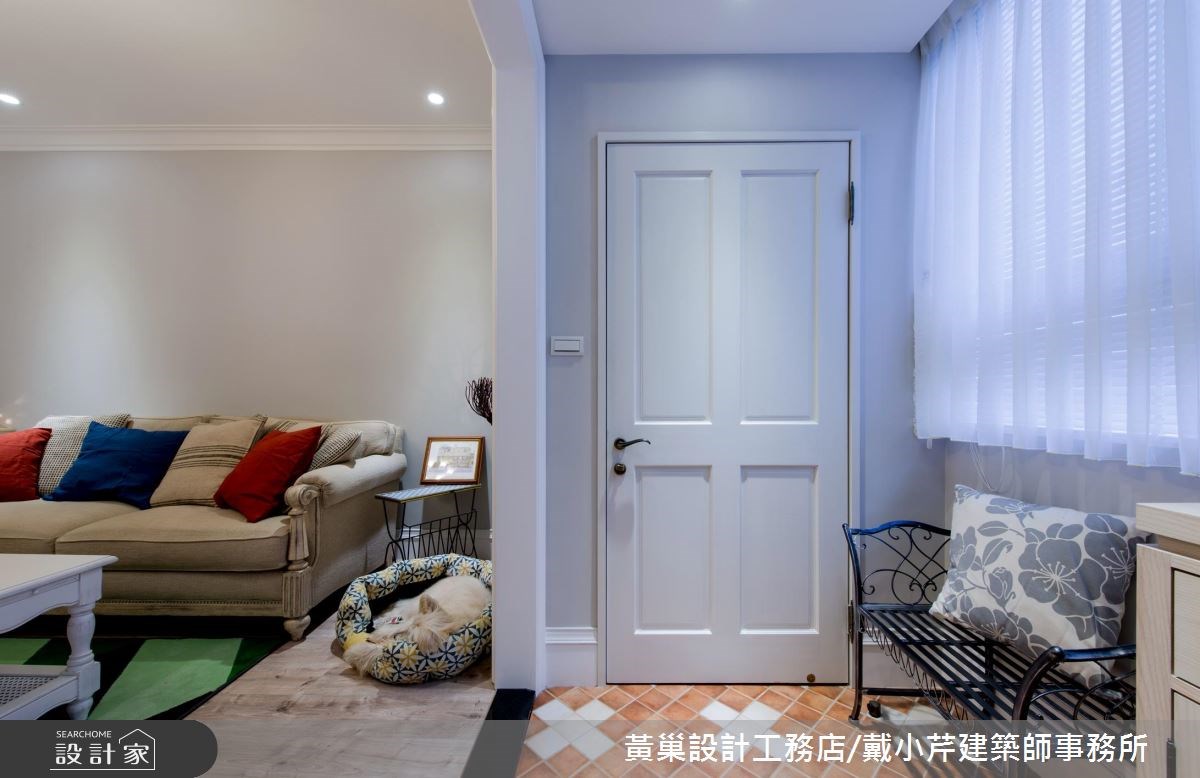 25坪老屋(16~30年)＿美式風玄關客廳案例圖片＿黃巢設計工務店/戴小芹建築師事務所＿黃巢_37之1