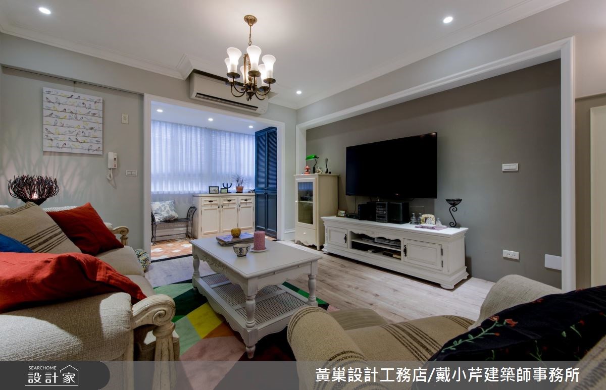 25坪老屋(16~30年)＿美式風客廳案例圖片＿黃巢設計工務店/戴小芹建築師事務所＿黃巢_37之7