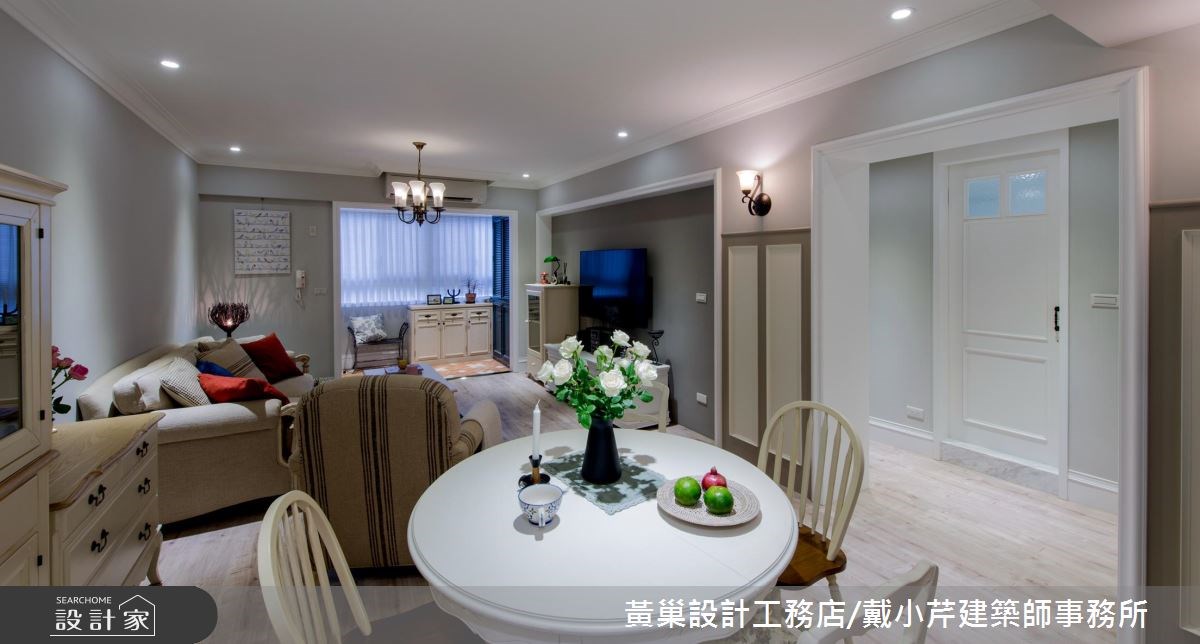 25坪老屋(16~30年)＿美式風客廳餐廳案例圖片＿黃巢設計工務店/戴小芹建築師事務所＿黃巢_37之12