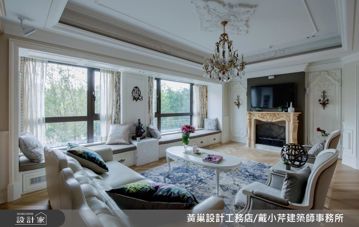 45坪新成屋(5年以下)＿新古典客廳案例圖片＿黃巢設計工務店/戴小芹建築師事務所＿黃巢_39之7
