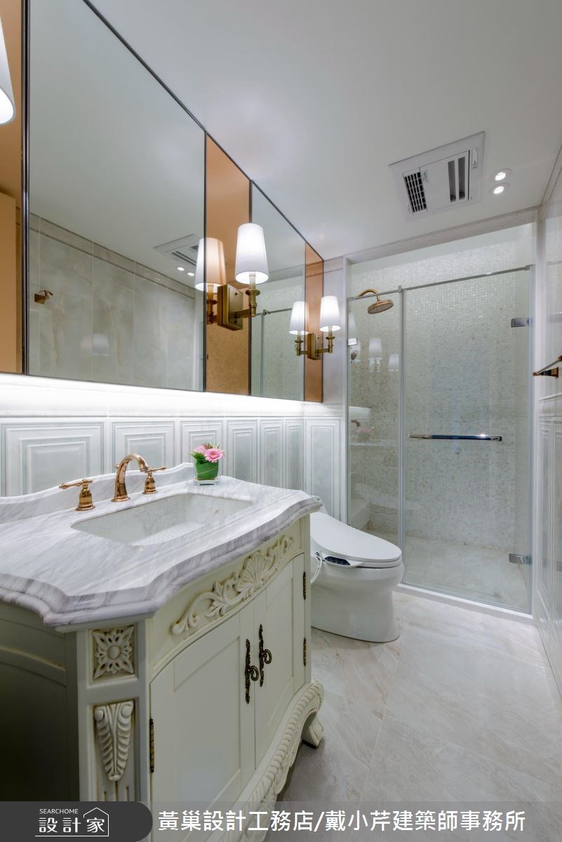 45坪新成屋(5年以下)＿新古典浴室案例圖片＿黃巢設計工務店/戴小芹建築師事務所＿黃巢_39之27