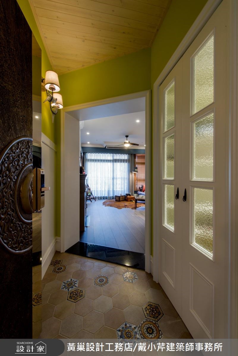 40坪預售屋＿美式風玄關案例圖片＿黃巢設計工務店/戴小芹建築師事務所＿黃巢_40之1