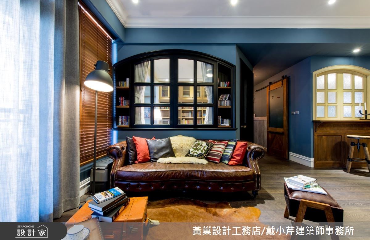 40坪預售屋＿美式風客廳案例圖片＿黃巢設計工務店/戴小芹建築師事務所＿黃巢_40之12